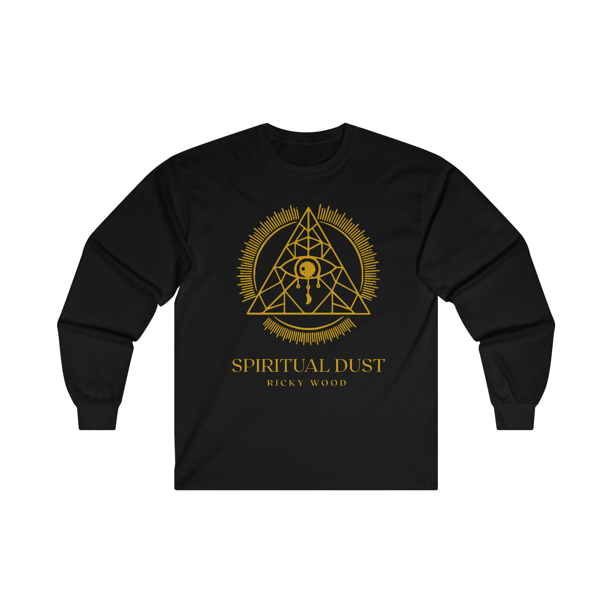 Ultra Cotton Long Sleeve Tee with gold logo