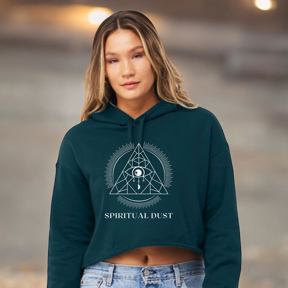 Spiritual Dust Logo Hoodie, Women’s Cropped
